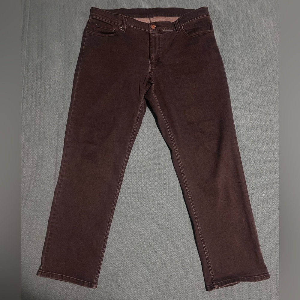 LL Bean jeans distressed black color, size 38x30